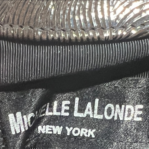 Michelle LaLonde Chocolate Brown/Beaded Leather Evening Bag - Never used - Picture 3 of 5